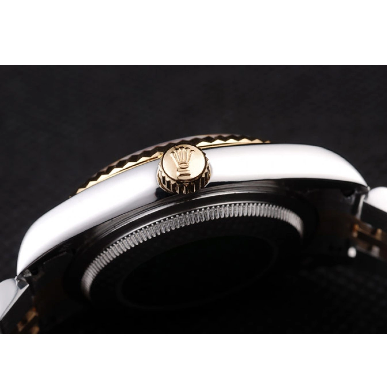 AAA replica watch DateJust Silver Dial Rolex 18k Stainless Plated Tone Gold Steel 98084 Two 0719